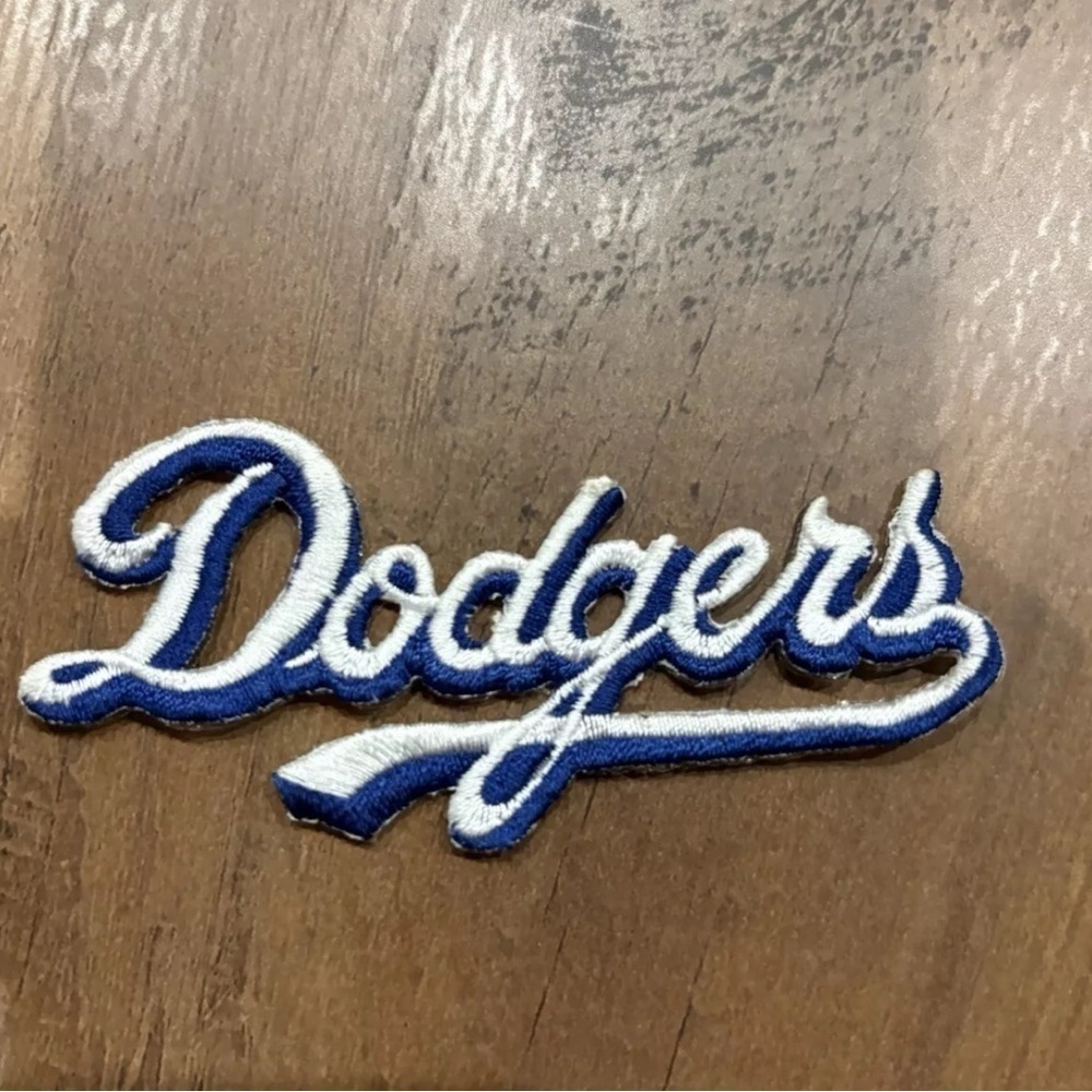 Vtg LA DODGERS EMBROIDERED Iron On PATCH MLB BASEBALL